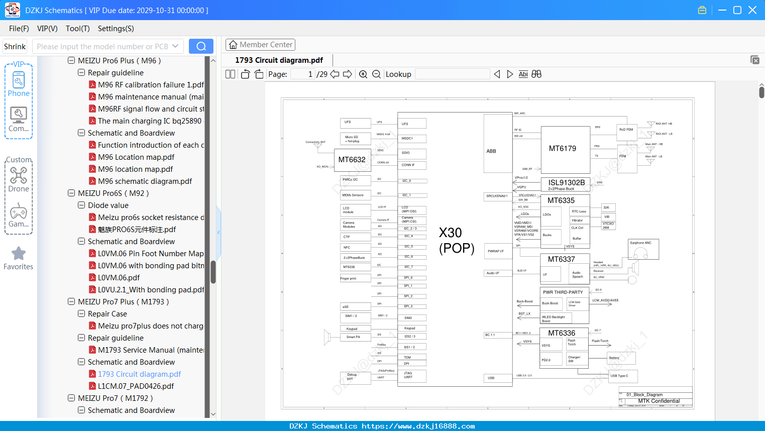 Meizu 1793 Circuit Diagram